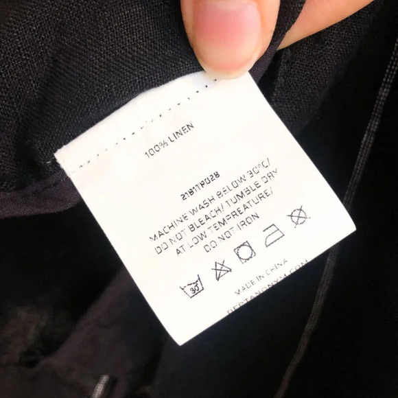 DEPT. ANONYM 100% Linen Black Striped Collared V Neck Classic Lightweight Blazer - Picture 10 of 11